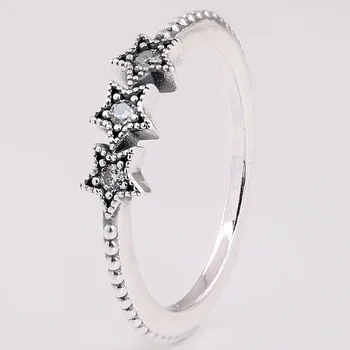 Original 925 Sterling Silver Ring Celestial Stars With Crystal Rings For Women Birthday Wedding Party Gift Fine Europe Jewelry
Original 925 Sterling Silver Ring Celestial Stars With Crystal Rings For Women Birthday Wedding Party Gift Fine Europe Jewelry
