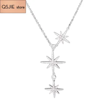 QSJIE High quality SWA, clavicle Pendant Liumangxing length adjustable female clavicle Necklace 
QSJIE High quality SWA, clavicle Pendant Liumangxing length adjustable female clavicle Necklace