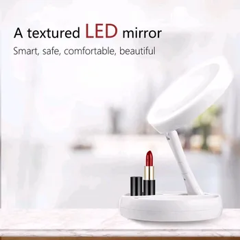 Portable LED Lighted Makeup Mirror Vanity Compact Make Up Pocket Mirrors 10X Magnifying Glasses Makeup Cosmetic Hand Mirror
Portable LED Lighted Makeup Mirror Vanity Compact Make Up Pocket Mirrors 10X Magnifying Glasses Makeup Cosmetic Hand Mirror