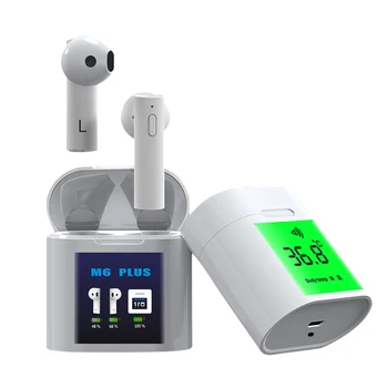 M6plus 5.0TWS Bluetooth Headset Touch Thermometer Waterproof Wireless Sports Binaural Earphone with HIFI Sound 3D Display Earbud
M6plus 5.0TWS Bluetooth Headset Touch Thermometer Waterproof Wireless Sports Binaural Earphone with HIFI Sound 3D Display Earbud
