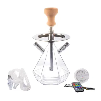 Acrylic Hookah Set for Smoking Shishas Water Pipe Hose With Multicolors LED Light for Party Club Outdoor
Acrylic Hookah Set for Smoking Shishas Water Pipe Hose With Multicolors LED Light for Party Club Outdoor