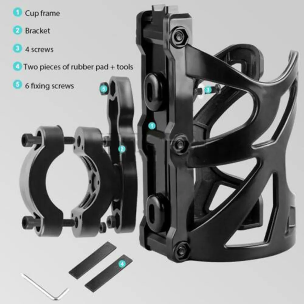 1PCs Motorcycle Bottle Water Cup Holder ATV Bicycle Drink Cup Water Cup Black Plastic Holder Handlebar Mount
1PCs Motorcycle Bottle Water Cup Holder ATV Bicycle Drink Cup Water Cup Black Plastic Holder Handlebar Mount