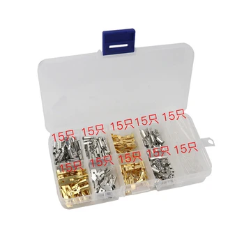 150Pcs/set 6.3mm 2.8mm 4.8mm 4.0mm Male&Female Car Spade Connector Splice Crimp Wire Terminals for Motorcycle Bike Car
150Pcs/set 6.3mm 2.8mm 4.8mm 4.0mm Male&Female Car Spade Connector Splice Crimp Wire Terminals for Motorcycle Bike Car