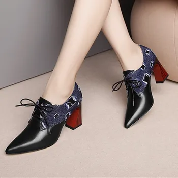 Fashion Brand Women High Heels Genuine Leather Corss-tied Spring Summer Shoes Woman Rome Style poined Toe Party Pumps
Fashion Brand Women High Heels Genuine Leather Corss-tied Spring Summer Shoes Woman Rome Style poined Toe Party Pumps