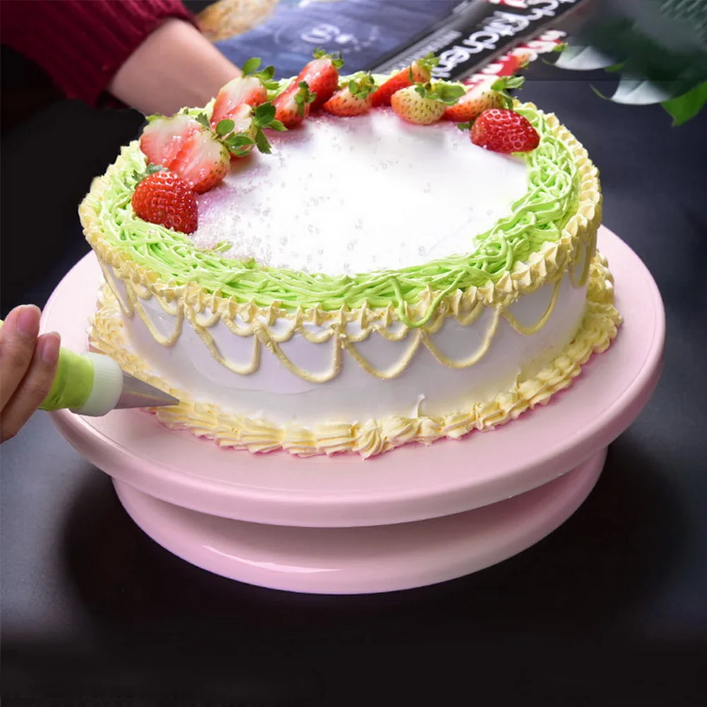 DIY Rotating Cake Baking Tool Cake Stand Cake Plastic Cake Rotary Table Turntable Decorating Baking Tool 7*28Cm 10 Inch
DIY Rotating Cake Baking Tool Cake Stand Cake Plastic Cake Rotary Table Turntable Decorating Baking Tool 7*28Cm 10 Inch