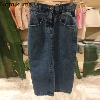 Nomikuma Korean Ruffle Stretch High Waist Skirt Pockets Jeans Faldas Mujer Moda 2020 Spring Summer Split Demin Skirts 6A339
Nomikuma Korean Ruffle Stretch High Waist Skirt Pockets Jeans Faldas Mujer Moda 2020 Spring Summer Split Demin Skirts 6A339