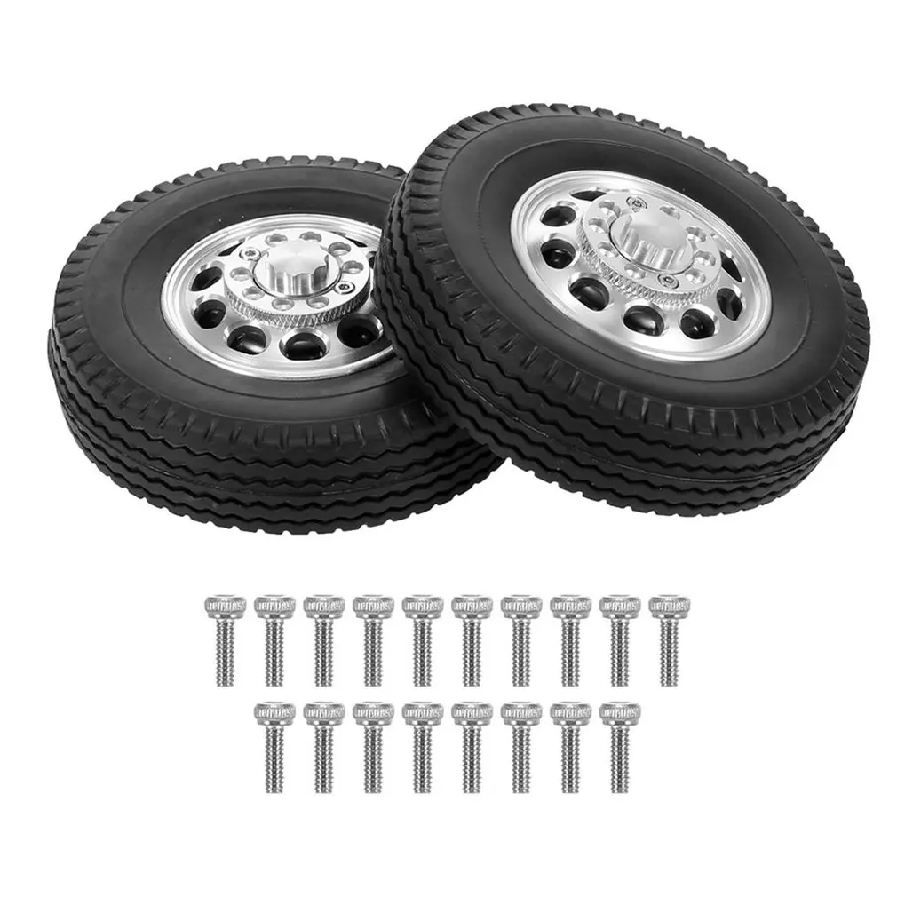 2pcs Front RC Trailer Tires Aluminum Alloy Hubs For 1/14 For Tamiya 10 Spoke Tire Tractor Truck RC Crawler
2pcs Front RC Trailer Tires Aluminum Alloy Hubs For 1/14 For Tamiya 10 Spoke Tire Tractor Truck RC Crawler