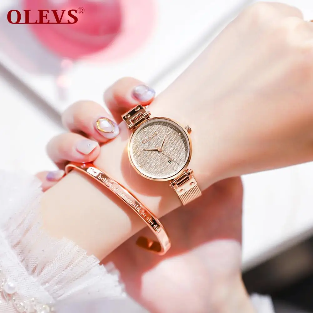 Fashion Trends Waterproof Watch Woman Pink Gold Classic Vintage Date Automatic Watch Ultrafine Gift for Girlfriend, Best Watch
Fashion Trends Waterproof Watch Woman Pink Gold Classic Vintage Date Automatic Watch Ultrafine Gift for Girlfriend, Best Watch