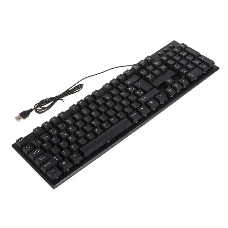 Russian Arabic French spanish USB Wired Silent Keyboard Waterproof Office 104 Keys Keyboard for Windows Desktop Computer
Russian Arabic French spanish USB Wired Silent Keyboard Waterproof Office 104 Keys Keyboard for Windows Desktop Computer