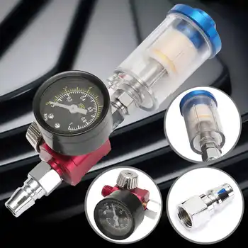 Spray Paint Guns Air Regulator Gauge & In-line Air Oil Water Separator Filter Kit Aluminum Alloy Spray Guns Regulator
Spray Paint Guns Air Regulator Gauge & In-line Air Oil Water Separator Filter Kit Aluminum Alloy Spray Guns Regulator