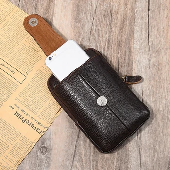 Pure Color Fanny Waist Bag Men Classic Texture Creative Delicate Design Chic Cowhide Leather Mobile Phone Purse Belt Bum Pouch
Pure Color Fanny Waist Bag Men Classic Texture Creative Delicate Design Chic Cowhide Leather Mobile Phone Purse Belt Bum Pouch
