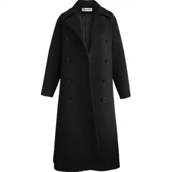 Autumn Winter Women Woolen Coat Fashion Solid Slim Fit Double Breasted Turn-down Collar Wool Blends coat overcoat r2203
Autumn Winter Women Woolen Coat Fashion Solid Slim Fit Double Breasted Turn-down Collar Wool Blends coat overcoat r2203