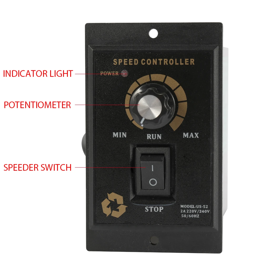 Hot 400W AC220V 50/60Hz Pinpoint Regulator Forward Backward Speed Control Motor Speed Controller
Hot 400W AC220V 50/60Hz Pinpoint Regulator Forward Backward Speed Control Motor Speed Controller