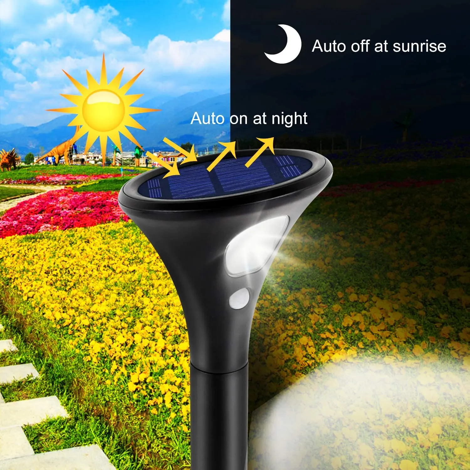 Solar Lamp Solar Lights 2 Modes with Motion Detector Garden Light Solar Light 2 pcs Cold/Warm White IP65 Waterproof Car on / off
Solar Lamp Solar Lights 2 Modes with Motion Detector Garden Light Solar Light 2 pcs Cold/Warm White IP65 Waterproof Car on / off
