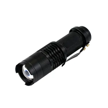 

Zoom Mini Flashlight High Quality Shock Resistant Hard Light Flashlights Fishing Portable Black Lanterna Household Lamp EB50SD