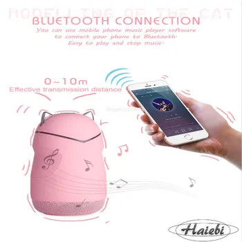 Portable Mini Wireless Bluetooth Speaker Cute Cat Shape Durable Speakers With LED Light Support BT Mode And TF Card Expansion
Portable Mini Wireless Bluetooth Speaker Cute Cat Shape Durable Speakers With LED Light Support BT Mode And TF Card Expansion