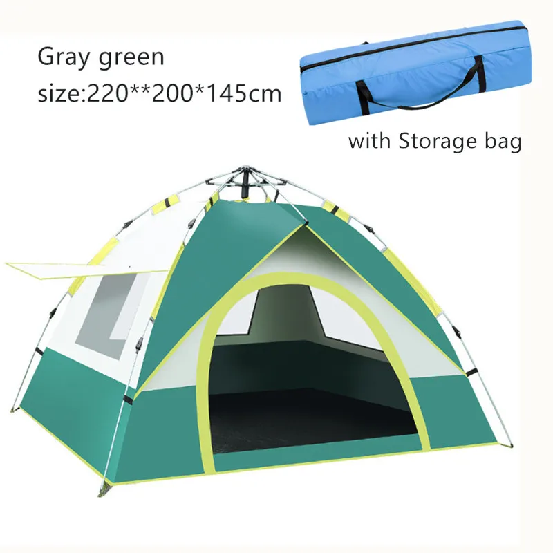 Backpacking Tent Outdoor Waterproof Automatic Tent 3-4 Person Camping Tent,Easy Setup Protable Backpacking for Sun Shelter,
Backpacking Tent Outdoor Waterproof Automatic Tent 3-4 Person Camping Tent,Easy Setup Protable Backpacking for Sun Shelter,