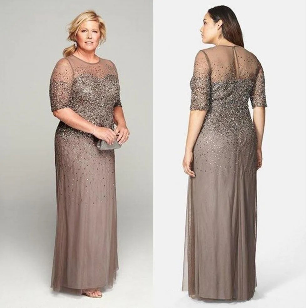 Plus Size Custom Mother Of The Bride Dresses Beads vestido de madrinha Sequins Half Sleeve Party Mother Of The Groom Dresses
Plus Size Custom Mother Of The Bride Dresses Beads vestido de madrinha Sequins Half Sleeve Party Mother Of The Groom Dresses