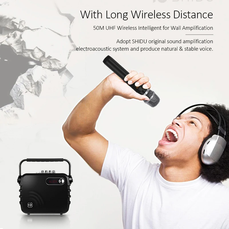 Instrument input echo Speaker UHF High Power 30W Karaoke Player Wireless Microphone Portable Karaoke speaker
Instrument input echo Speaker UHF High Power 30W Karaoke Player Wireless Microphone Portable Karaoke speaker