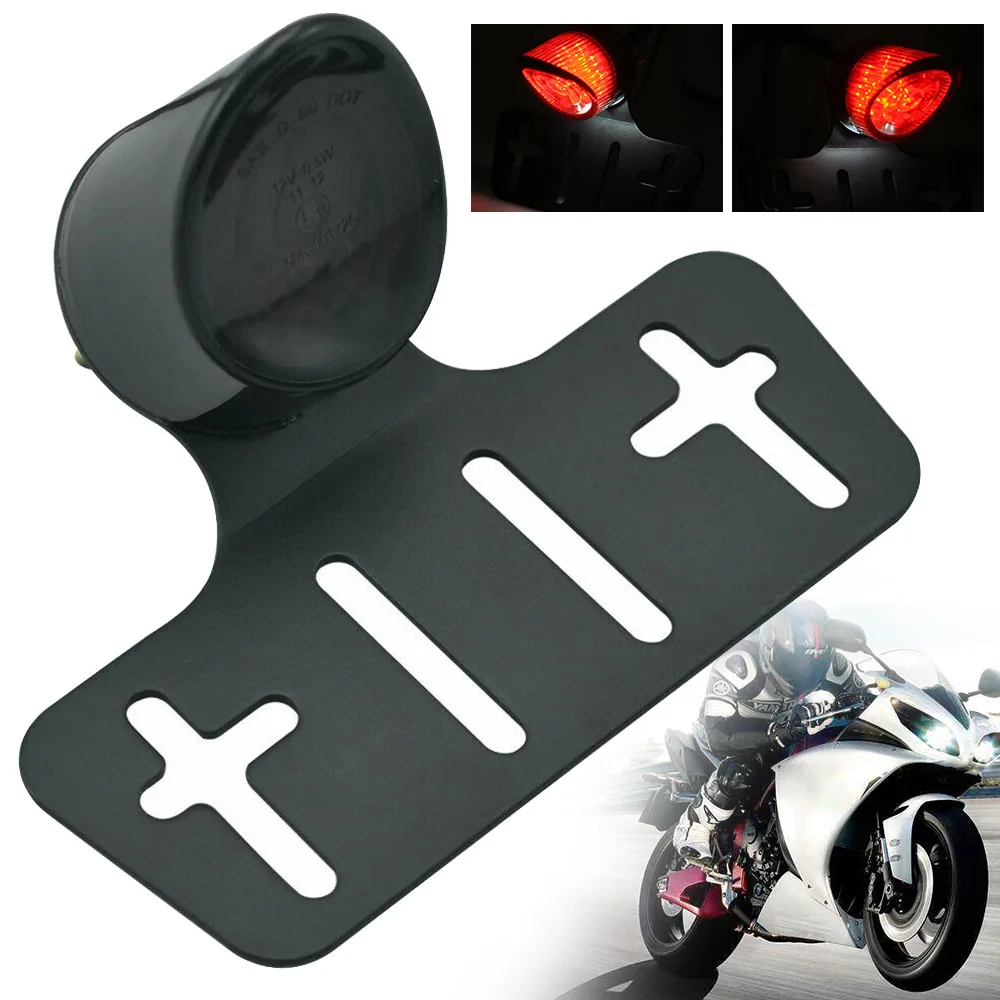 1PC Motorcycle Smoke Lens Tail Light License Plate Bracket Side Mount Holder Universal12V LED Red Brake Lamp 3 wires For Yamaha
1PC Motorcycle Smoke Lens Tail Light License Plate Bracket Side Mount Holder Universal12V LED Red Brake Lamp 3 wires For Yamaha
