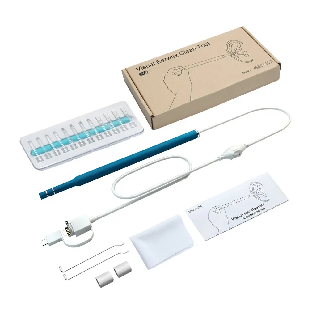 3 in 1 Multifunctional Ear Cleaner USB Endoscope 5.5mm Visual Earwax Clean Tool Ear Spoon Earpick Otoscope Camera 0.3MP
3 in 1 Multifunctional Ear Cleaner USB Endoscope 5.5mm Visual Earwax Clean Tool Ear Spoon Earpick Otoscope Camera 0.3MP