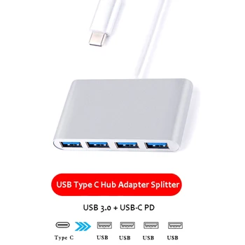 Ultra Slim Multiport USB 3.1 Type-C USB-C To 4 Ports USB 3.0 Hub Adapter For New MacBook USB 3.1 Type-C to USB 3.0 4 Port Hub A
Ultra Slim Multiport USB 3.1 Type-C USB-C To 4 Ports USB 3.0 Hub Adapter For New MacBook USB 3.1 Type-C to USB 3.0 4 Port Hub A