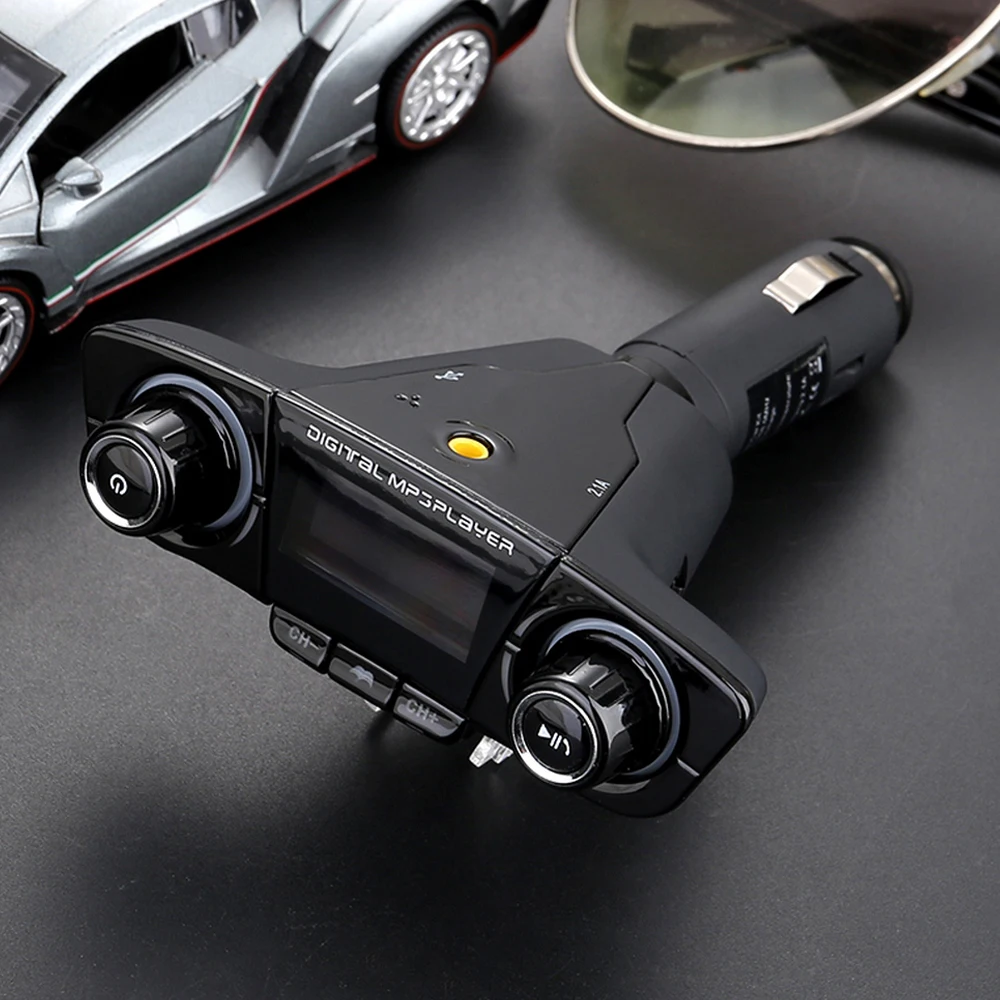 BT06 FM Transmitter Aux Modulator Wireless Bluetooth Handsfree Car Kit 1.3 inch Car Audio MP3 Player with Dual USB Car Charge
BT06 FM Transmitter Aux Modulator Wireless Bluetooth Handsfree Car Kit 1.3 inch Car Audio MP3 Player with Dual USB Car Charge