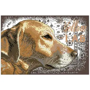 Yellow Lab dog patterns Counted Cross Stitch 11CT 14CT 18CT DIY Chinese Cross Stitch Kits Embroidery Needlework Sets
Yellow Lab dog patterns Counted Cross Stitch 11CT 14CT 18CT DIY Chinese Cross Stitch Kits Embroidery Needlework Sets