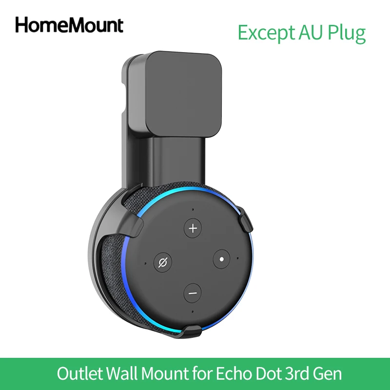 HomeMount Wall Shelf Bracket for Echo Dot 3rd Gen Outlet Mount Holder Stand Household Voice assistant Hide Cable Management | Электроника