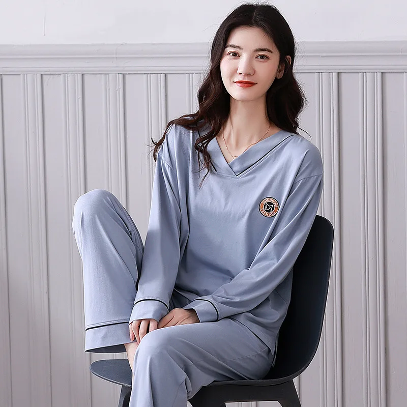 Ladies Pajamas Spring and Autumn Modal Cotton Silk Long-sleeved Suit Can Go Out Casual Home Wear Two Piece Set for Women Pajama
Ladies Pajamas Spring and Autumn Modal Cotton Silk Long-sleeved Suit Can Go Out Casual Home Wear Two Piece Set for Women Pajama
