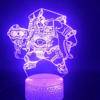 3D Lamp Game Overwatch Hero Roadhog Unique Present for Baby Bright Base 7 Color with Remote Atmosphere Led Night Light Lamp
3D Lamp Game Overwatch Hero Roadhog Unique Present for Baby Bright Base 7 Color with Remote Atmosphere Led Night Light Lamp