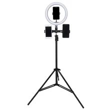Mobile Phone Live Broadcast 26 Cm Ring Beauty Lamp Three-Position Bracket Floor-Standing Folding Tripod Metal Bracket
Mobile Phone Live Broadcast 26 Cm Ring Beauty Lamp Three-Position Bracket Floor-Standing Folding Tripod Metal Bracket
