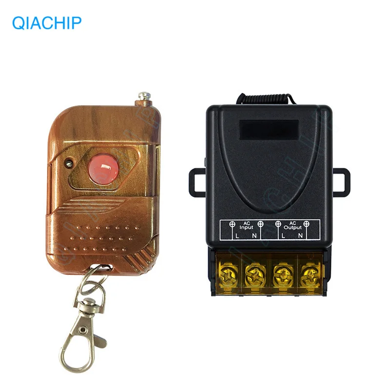 QIACHIP AC 110V-250V 30A 1 CH Wireless 433Mhz RF Relay Receiver Remote Control Switch For Water Pump Motor Transmitter Switches
QIACHIP AC 110V-250V 30A 1 CH Wireless 433Mhz RF Relay Receiver Remote Control Switch For Water Pump Motor Transmitter Switches