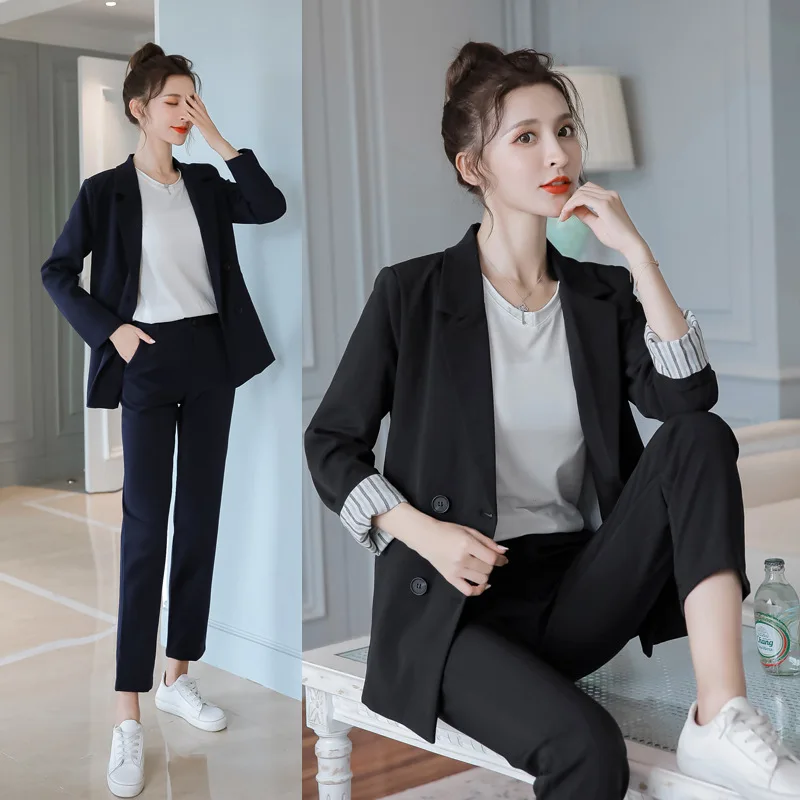 2019 Autumn & Winter Photo Shoot New Style Korean-style Fashion Small Suit Coat Elegant Capri Pants Two-Piece Set
2019 Autumn & Winter Photo Shoot New Style Korean-style Fashion Small Suit Coat Elegant Capri Pants Two-Piece Set