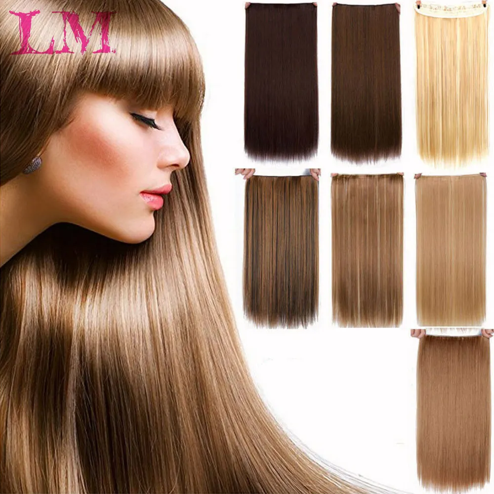 LM Women 22 Synthetic Hairpiece Ponytail Clip on Wire Fish Line Hair Extensions Invisible Wire One Piece for Ombre Hair
LM Women 22 Synthetic Hairpiece Ponytail Clip on Wire Fish Line Hair Extensions Invisible Wire One Piece for Ombre Hair