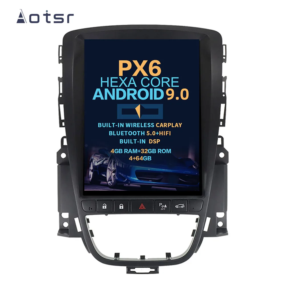AOTSR Tesla Screen Android 9 Car Radio For Opel Astra J 2010 - 2013 Multimedia Player GPS Bluetooth DSP PX6 Carplay AutoRadio
AOTSR Tesla Screen Android 9 Car Radio For Opel Astra J 2010 - 2013 Multimedia Player GPS Bluetooth DSP PX6 Carplay AutoRadio