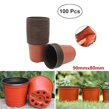 100 Pcs Plastic Nursery Pot Seedlings Flower Plant Container Garden Seed
100 Pcs Plastic Nursery Pot Seedlings Flower Plant Container Garden Seed