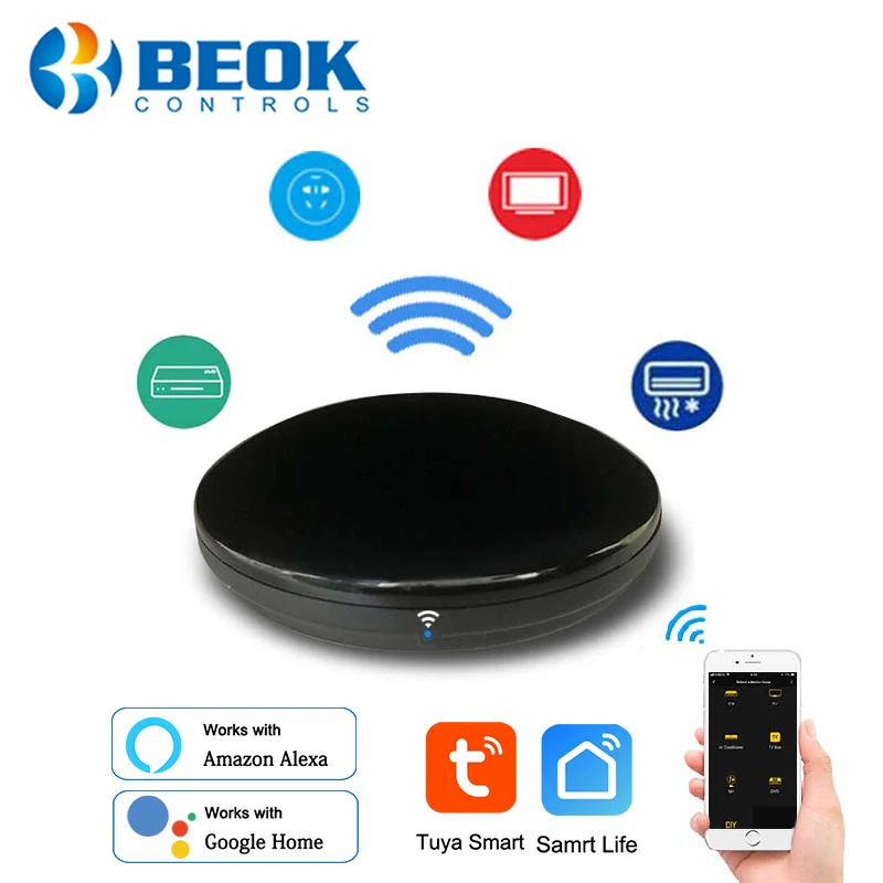 Universal Wifi Smart IR Remote Control Wireless Infrared Controller Hub WiFi Hub Tuya Smart Life Support Alexa Google Home
Universal Wifi Smart IR Remote Control Wireless Infrared Controller Hub WiFi Hub Tuya Smart Life Support Alexa Google Home