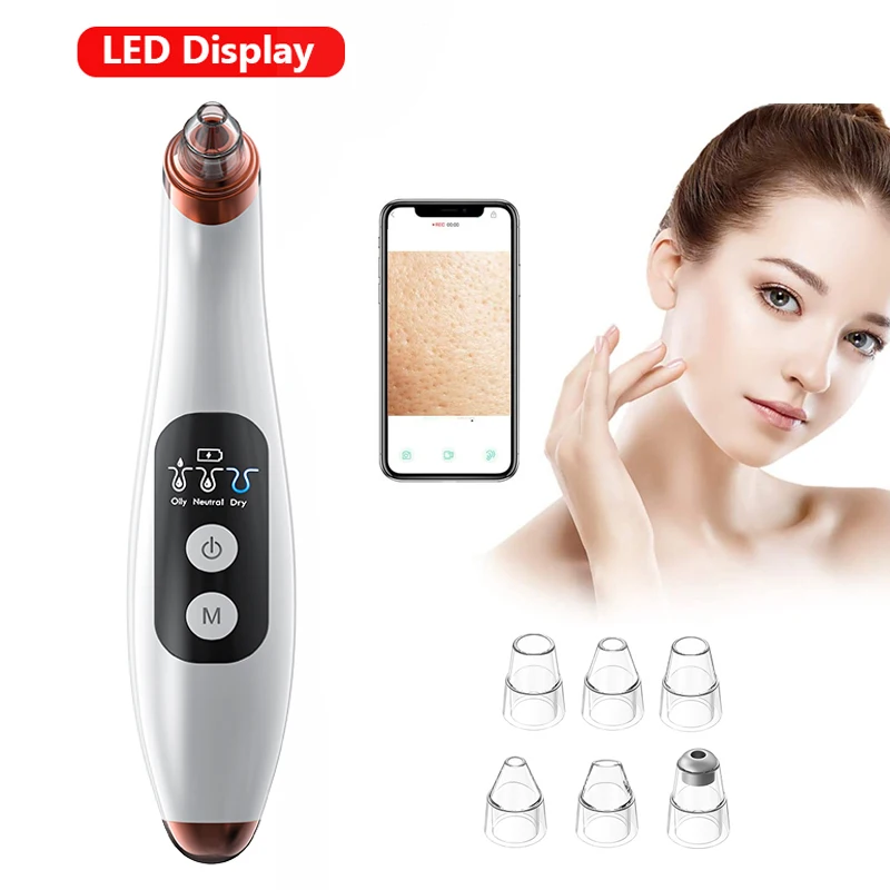 Electric Blackhead Remover wifi connection view Vacuum Acne Remover Point Noir Extractor Tool Black Spots Cleaner Skin Care Tool
Electric Blackhead Remover wifi connection view Vacuum Acne Remover Point Noir Extractor Tool Black Spots Cleaner Skin Care Tool