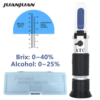 With retial box 0~40% Brix 0~25% Alcohol Refractometer Wort Specific Gravity Refractometer Wine Sugar Test Tool 25% off
With retial box 0~40% Brix 0~25% Alcohol Refractometer Wort Specific Gravity Refractometer Wine Sugar Test Tool 25% off