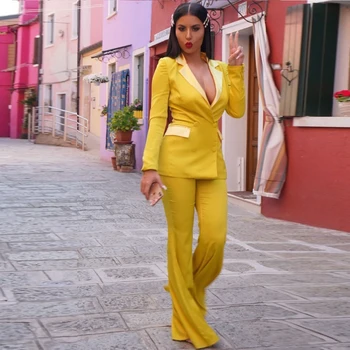 New Fashion Women Jumpsuit Yellow Two 2 Pieces Autumn Winter Button 2019 Warm V Neck Celebrity Club Verano Wholesale Jumpsuits
New Fashion Women Jumpsuit Yellow Two 2 Pieces Autumn Winter Button 2019 Warm V Neck Celebrity Club Verano Wholesale Jumpsuits