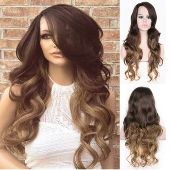 European American Small Roll Wig Sheath Dyed Two-Color Gradient Brown Long Curly Hair Fluffy Middle Length Wig
European American Small Roll Wig Sheath Dyed Two-Color Gradient Brown Long Curly Hair Fluffy Middle Length Wig