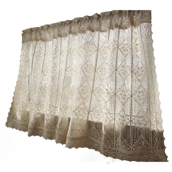 American Country Cotton Linen Crochet Kitchen Half Curtain Bay Window Hollow Coffee Door Curtain Drape S031#40
American Country Cotton Linen Crochet Kitchen Half Curtain Bay Window Hollow Coffee Door Curtain Drape S031#40