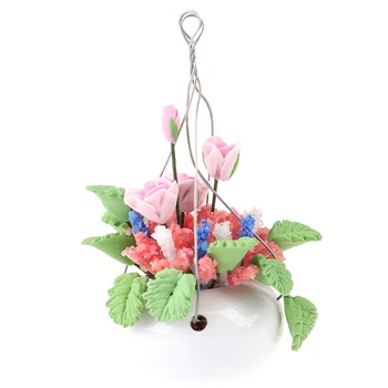 1pc 1/12 Dollhouse Miniature Rose Green Plant Hanging Flower Model Toys Accessories for Doll House Decoration 66*38mm 
1pc 1/12 Dollhouse Miniature Rose Green Plant Hanging Flower Model Toys Accessories for Doll House Decoration 66*38mm