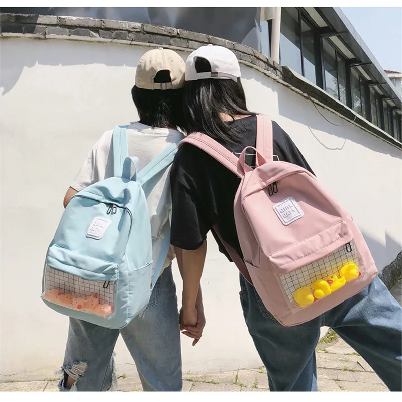 Cute Little Yellow Duck Backpacks For Women Canvas Waterproof Schoolbag Female Clear Transparent Large Capacity Backpack MM50020
Cute Little Yellow Duck Backpacks For Women Canvas Waterproof Schoolbag Female Clear Transparent Large Capacity Backpack MM50020