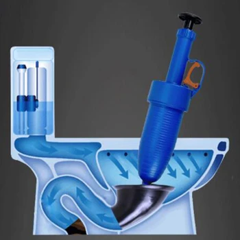 New High Pressure Powerful Manual Air Unblocker Drain Blaster / Gun Pump / Cleaner / Opener Uncover Toilet Plunger
New High Pressure Powerful Manual Air Unblocker Drain Blaster / Gun Pump / Cleaner / Opener Uncover Toilet Plunger