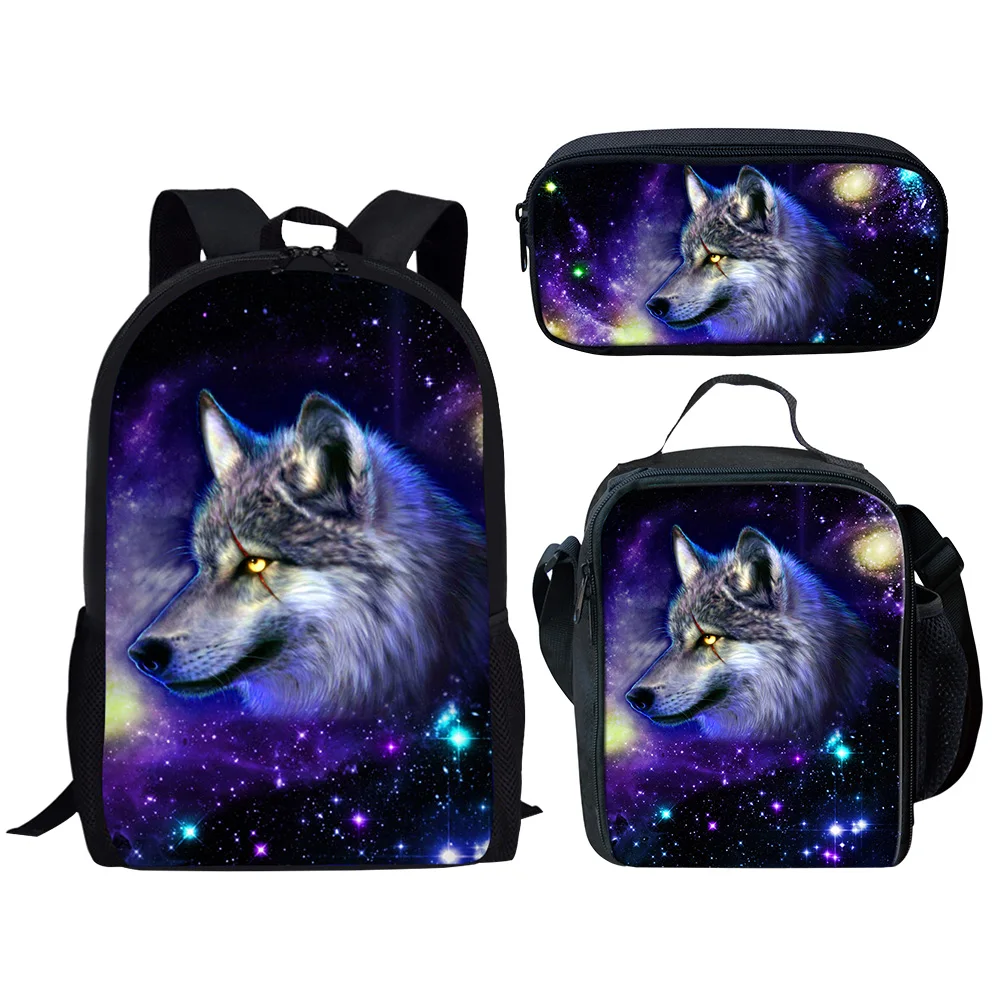 Cute Wolf 3D Printed Mochia Kids Backpack Bookbag 3 PCS 16inch Backpacks for School Teenagers Girls Boys School Bag Book Bags
Cute Wolf 3D Printed Mochia Kids Backpack Bookbag 3 PCS 16inch Backpacks for School Teenagers Girls Boys School Bag Book Bags