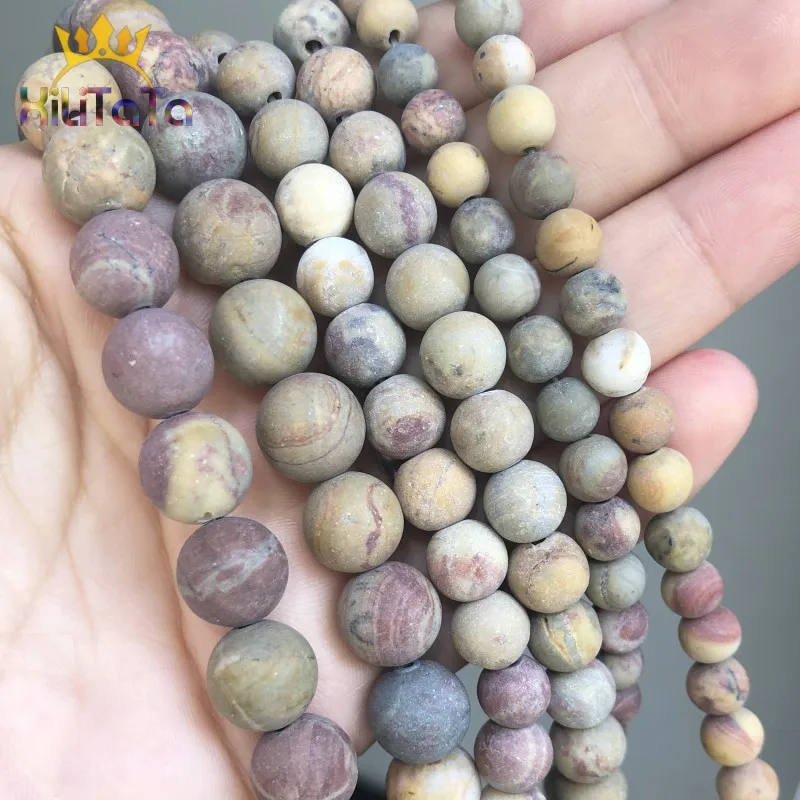 Natural Stone Dull Polish Matte Picasso Jaspers Round Loose Spacer Bead For Jewelry Making DIY Bracelet Accessories 15''6/8/10mm
Natural Stone Dull Polish Matte Picasso Jaspers Round Loose Spacer Bead For Jewelry Making DIY Bracelet Accessories 15''6/8/10mm