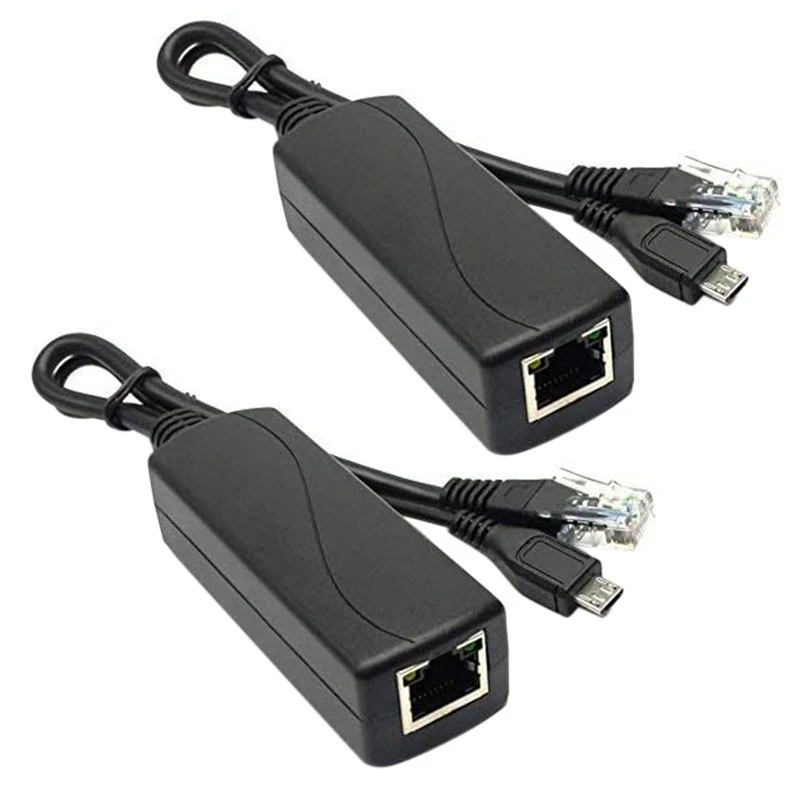 2X Micro-USB POE сплиттер 48 В до 5 2 а/3 А мини-USB источник питания по национальному