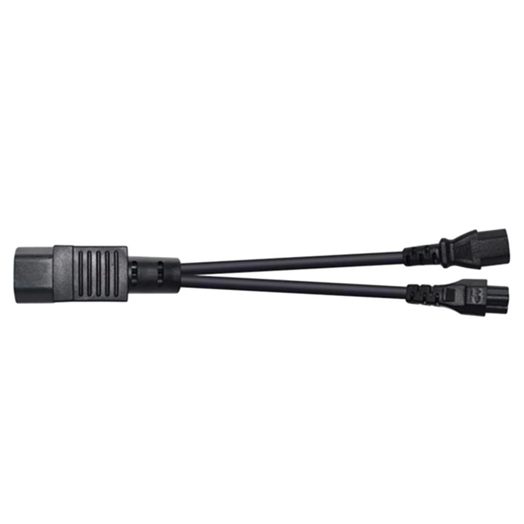 IEC320-C14 To C13 + C5 Socket Splitter Power Cord Cable AC Cabinet Server UPS 1 To 2 IEC320-C14 To C13 + C5 Socket Splitter Power Cord Cable AC Cabinet Server UPS 1 To 2